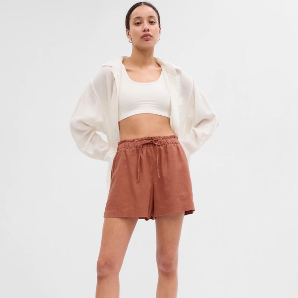 Gap Midrise Linen Shorts